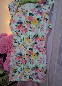 Sexy floral mini dress